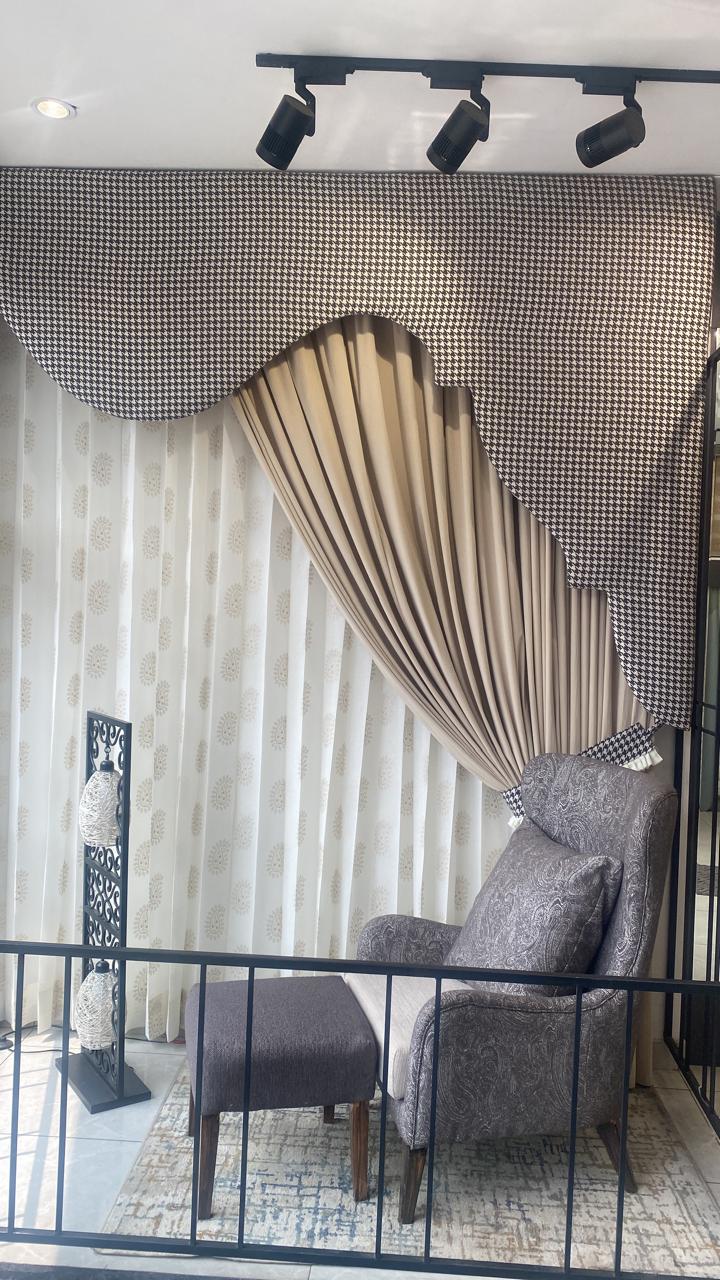 Designer Curtains with Valance — curtains & drapes for premium interiors